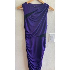 Forever 21 Purple Cocktail Fitted Dress